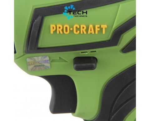 Шурупокрут акумуляторний з 2 батареями PRO-CRAFT (РА-18Pro ), Зелений