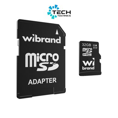 microSDHC (UHS-1 U3) Wibrand 32Gb class 10 (adapter SD) (WICDHU3/32GB-A)