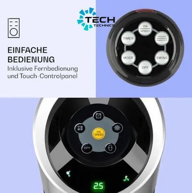 Очисник - зволожувач повітря Klarstein Skyscraper Ice Smart 4 in 1 black