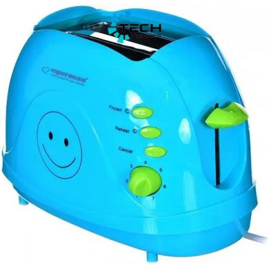 Тостер 750 Вт Esperanza (EKT003B) Smiley blue