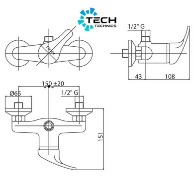 Змішувач для душу Bianchi Star ESDSTR2035STRSKCRM