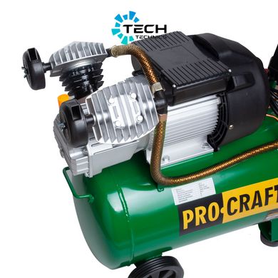 Компресор Циклон, Procraft 50л V2, Зелений