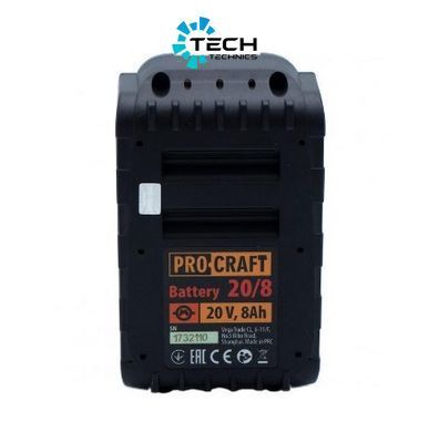 Акумуляторна батарея Procraft Battery20/8 UNIVERSAL, Чорний