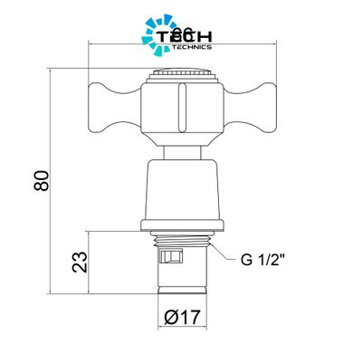 Кран-букса для смесителя Lidz Repair 22 1/2 пара LDREP22CRM22151 Chrome