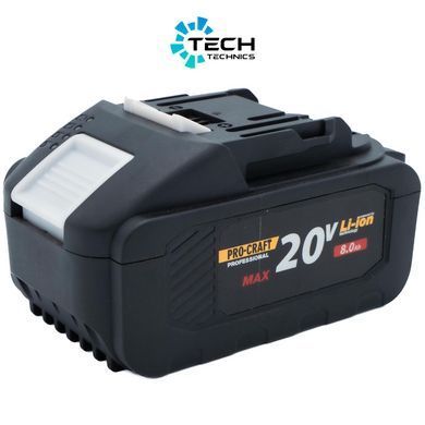 Акумуляторна батарея Procraft Battery20/8 UNIVERSAL, Чорний