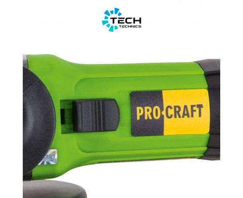 Кутошліфувальна машина Procraft PW1100 125 мм, Зелений