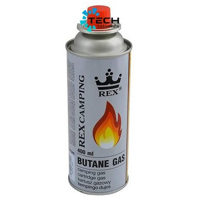 Газ для портативных газовых приборов Rex Camping 400 ml / 220 g