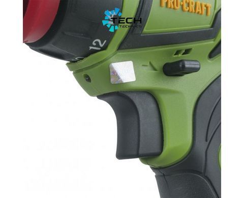 Шурупокрут акумулятор с 2 батереями PRO-CRAFT (РА-18 PRO) с DFR патроном, Зелений