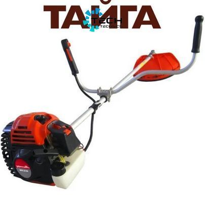 Бензиновий тример 2 ножа 1 котушка Тайга (БГ-4300), Червоний