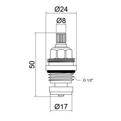 Кран-букса для змішувача Lidz Repair 03100 1/2 резина LDREP0310034813