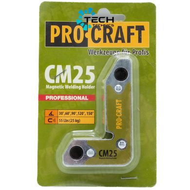 Магнит угольник для сварки Procraft (CM25), Зелёный