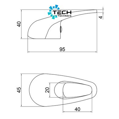 Ручка для змішувача Lidz Repair 035 (k35) LDREP035CRM34815 Chrome