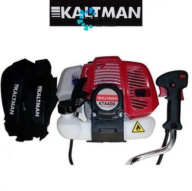 Бензиновый триммер 3 ножа 1 катушка Kaltman (KT4400), Красный