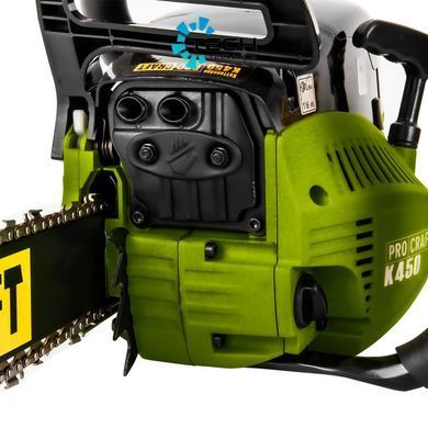 Бензопила Procraft K450 (Шина+ланцюг 45, шина+ланцюг 40), Зелений