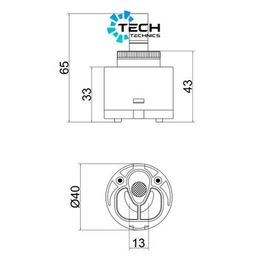 Картридж для смесителя Qtap Spojeni 40 мм QT40MM