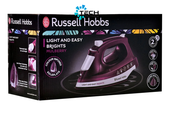 Паровой утюг Russell Hobbs Light and Easy Brights Mulberry 2400 Вт (24820-56)