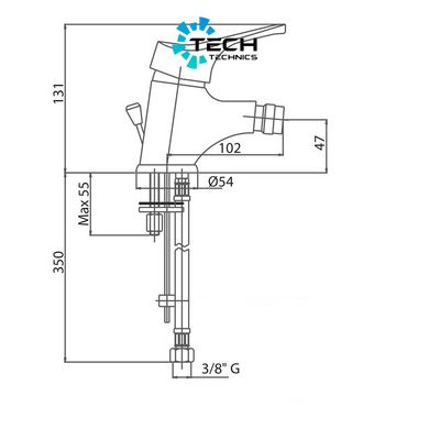 Змішувач для біде Bianchi Delta BIDSTR2003DLTSACRM