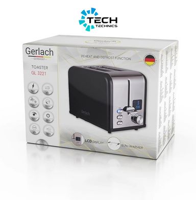 Тостер с LCD дисплеем Gerlach (GL 3221) black