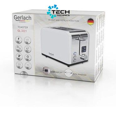 Тостер с LCD дисплеем Gerlach (GL 3221) white