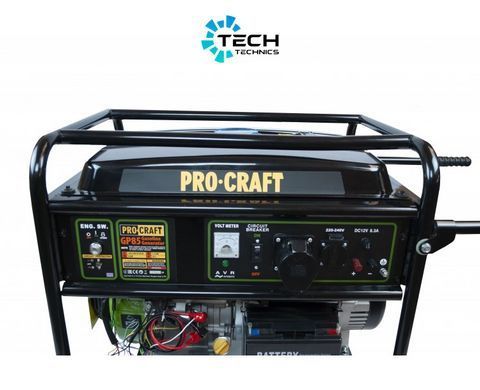 Бензиновый генератор PRO-CRAFT GP85 UNIVERSAL, Чорний