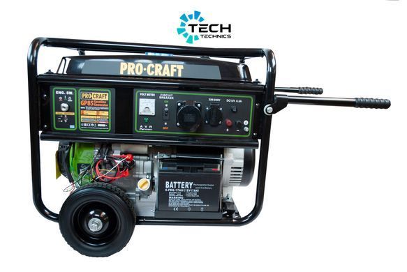 Бензиновый генератор PRO-CRAFT GP85 UNIVERSAL, Чорний