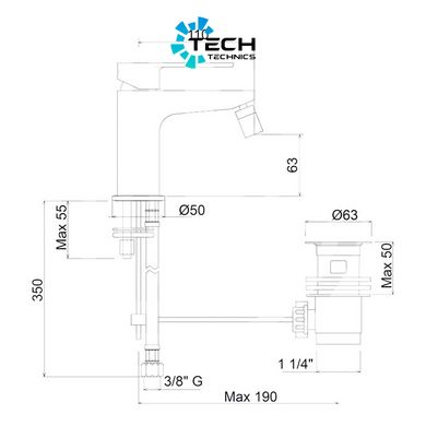 Змішувач для біде Bianchi Freedom BIDFRE200346IMCRM