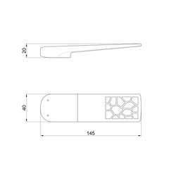 Ручка для змішувача Qtap Vlasta QTVLA9928102W Chrome/White