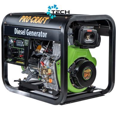 Генератор дизельный PRO-CRAFT DP55 UNIVERSAL, Чорний