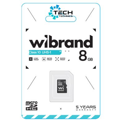 microSDHC Wibrand 8Gb class 10 (WICDHC10/8GB)