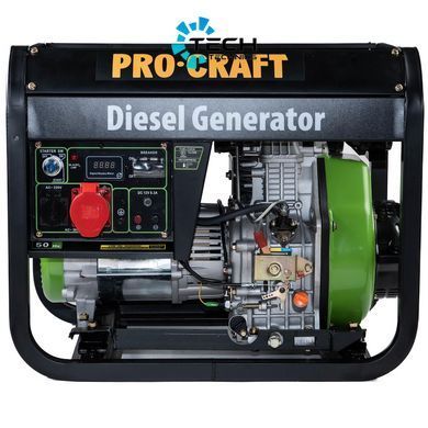 Генератор дизельный трехфазный PRO-CRAFT DP65/3 UNIVERSAL, Зелёный