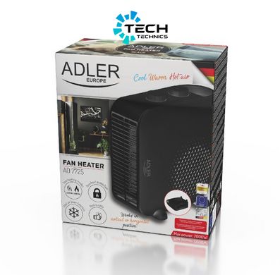 Тепловентилятор 2000 Вт Adler (AD 7725) black