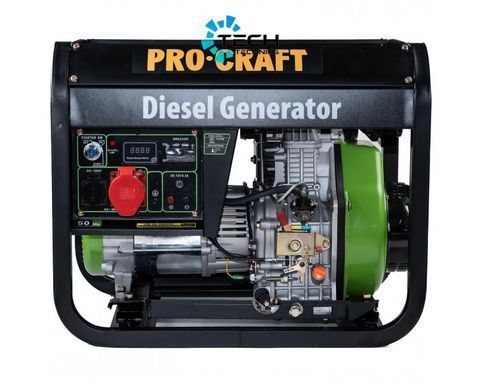 Генератор дизельный трехфазный PRO-CRAFT DP65/3 UNIVERSAL, Зелёный