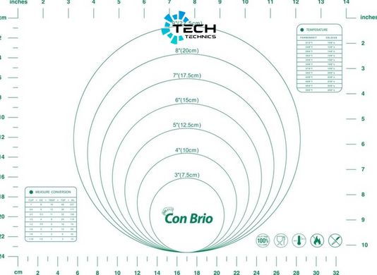 Силиконовый коврик 30х40см ConBrio (СВ-675) зеленый