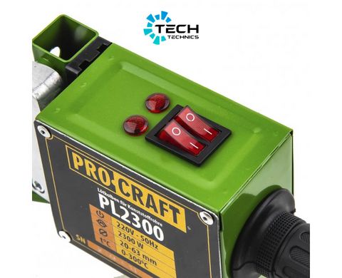 Паяльник для пластикових труб Procraft PL2300, Зелений