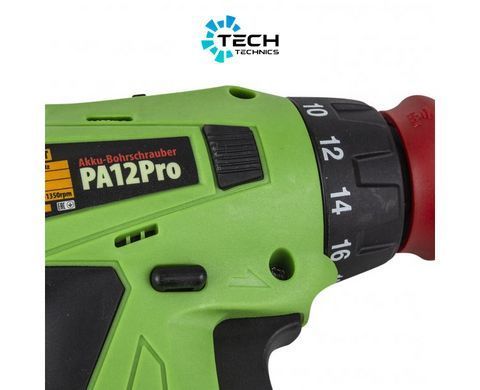 Шуруповерт аккумуляторный PROCRAFT (РА-12 PRO) с DFR патроном, Зелёный
