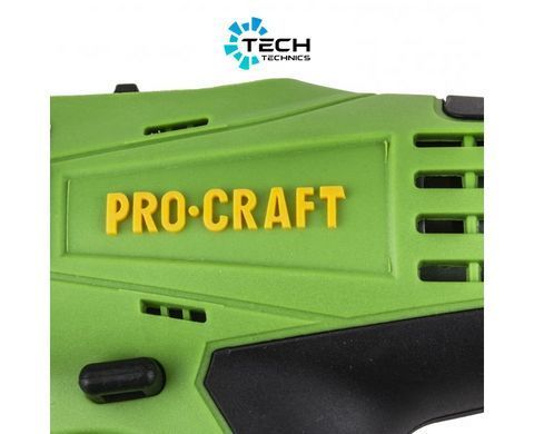 Шуруповерт аккумуляторный PROCRAFT (РА-12 PRO) с DFR патроном, Зелёный