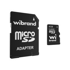 microSDHC Wibrand 8Gb class 4 (adapter SD) (WICDC4/8GB-A)