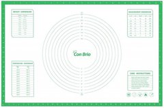 Силіконовий килимок 43,5 х66, 5см Con Brio (СВ-679) салатовий