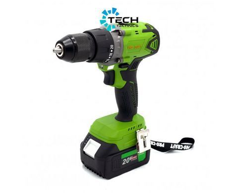 Шуруповерт акумуляторний Procraft Industrial (PA18BL) Extra, Зелений