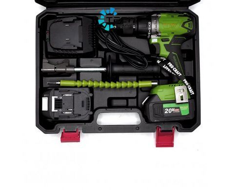 Шуруповерт акумуляторний Procraft Industrial (PA18BL) Extra, Зелений