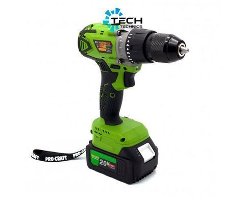 Шуруповерт акумуляторний Procraft Industrial (PA18BL) Extra, Зелений