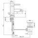 Смеситель для биде Bianchi Kubik BIDKBK2003IACRM с донным клапаном