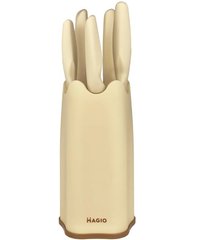 Універсальний кухонний ножовий набір Magio (MG-1090), Білий