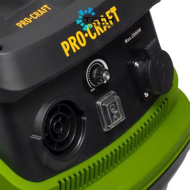 Промисловий пилосос Procraft VP2000, Зелений