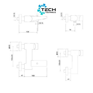 Смеситель для ванны Bianchi Freedom VSCFRE200400CRM