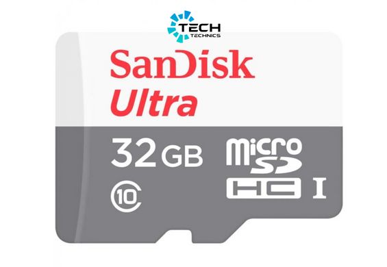 microSDHC (UHS-1) SanDisk Ultra 32Gb class 10 A1 (100Mb/s) (adapter SD) (SDSQUNR-032G-GN3MA)