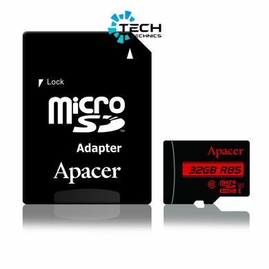 microSDHC (UHS-1) Apacer 32Gb class 10 R85MB/s (adapter SD) (AP32GMCSH10U5-R)