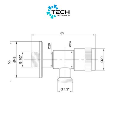 Запорный вентиль Lidz Went 112R 1/2*1/2 LDWEN112RNKS34929 Nickel