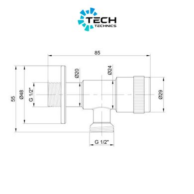 Запорный вентиль Lidz Went 112 1/2*1/2 LDWEN112NKS34930 Nickel