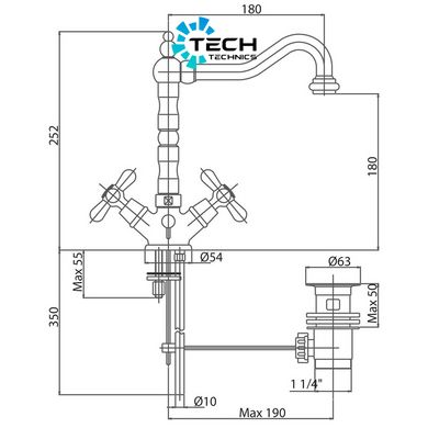 Смеситель для раковины Bianchi Old LVBOLF10400ACRM